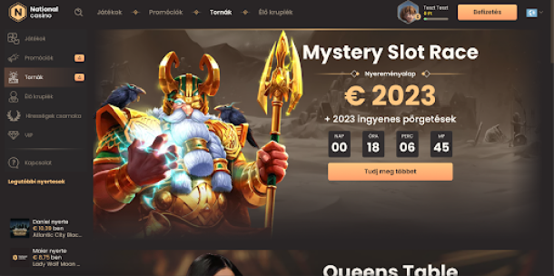 NationalCASINO Kaszinójátékok választéka