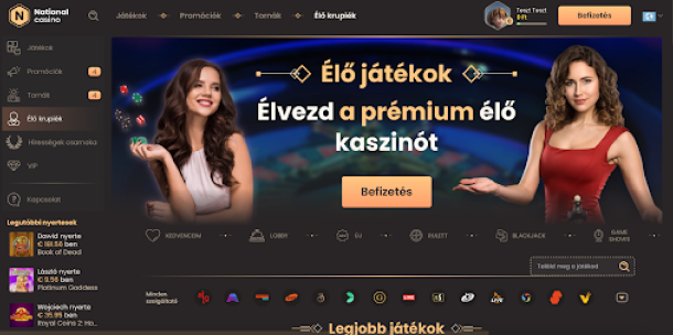 NATIONAL casino Játsszon élőben